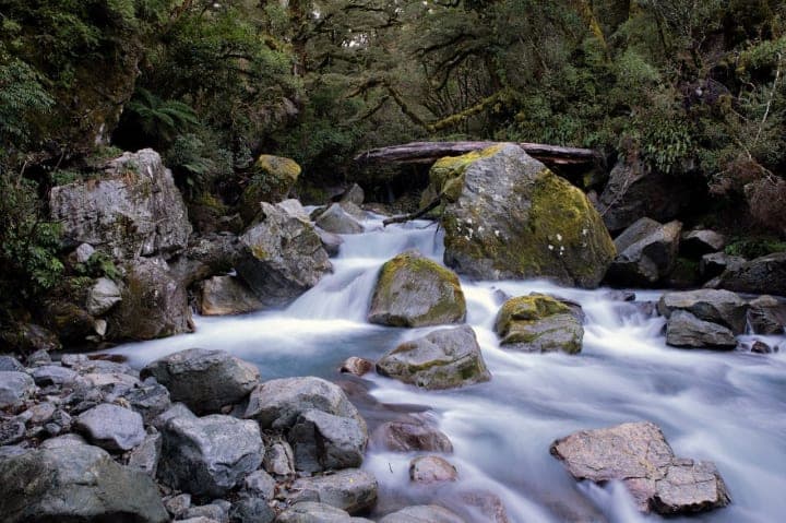 Lake Marian track falls